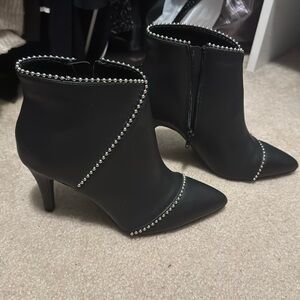 Apt 9 black studded booties size 8.5